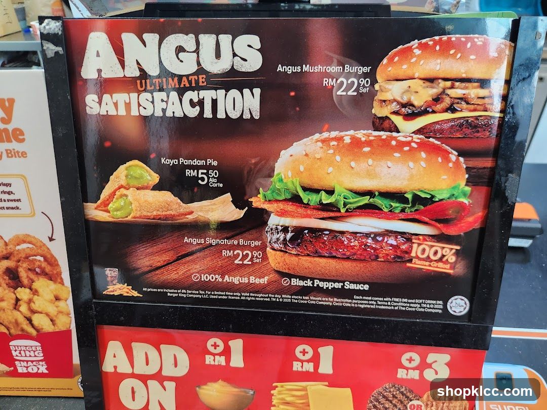 Burger King Menu Board
