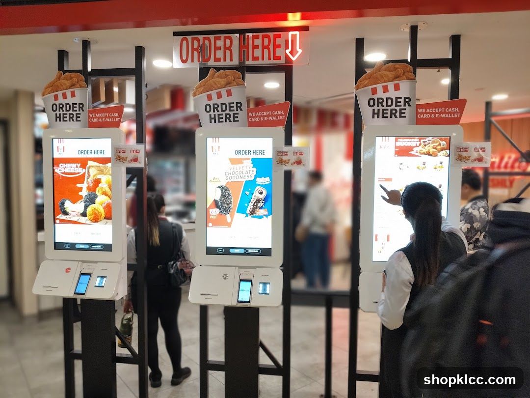 Self-Service Ordering Kiosk Area