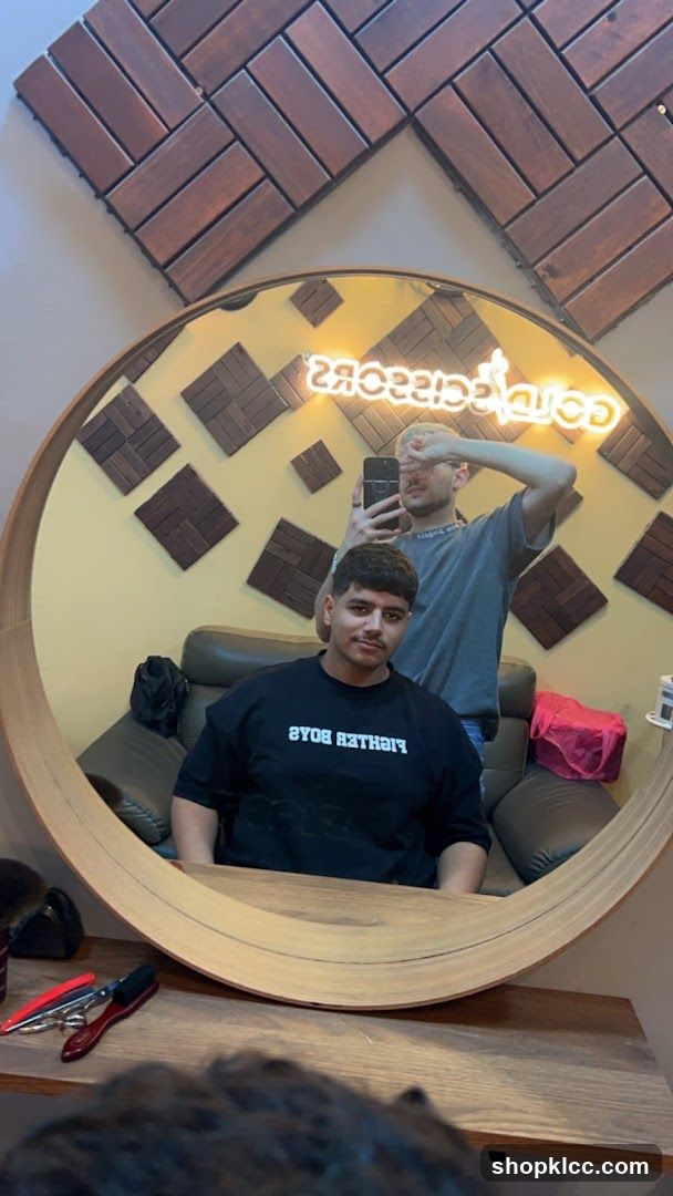 Barbershop Interior Reflection
