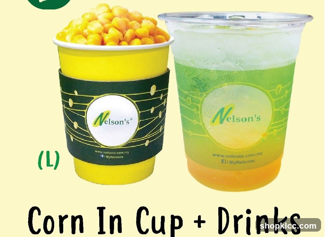Nelson's Corn In Cup + Drinks