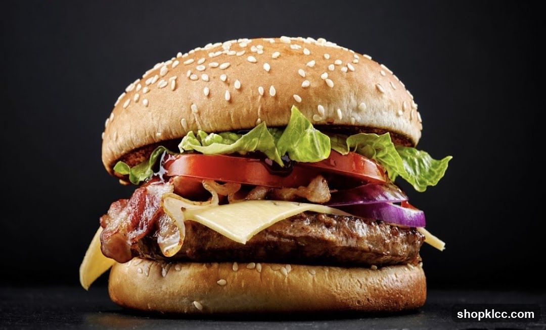 Burger with Bacon and Cheese