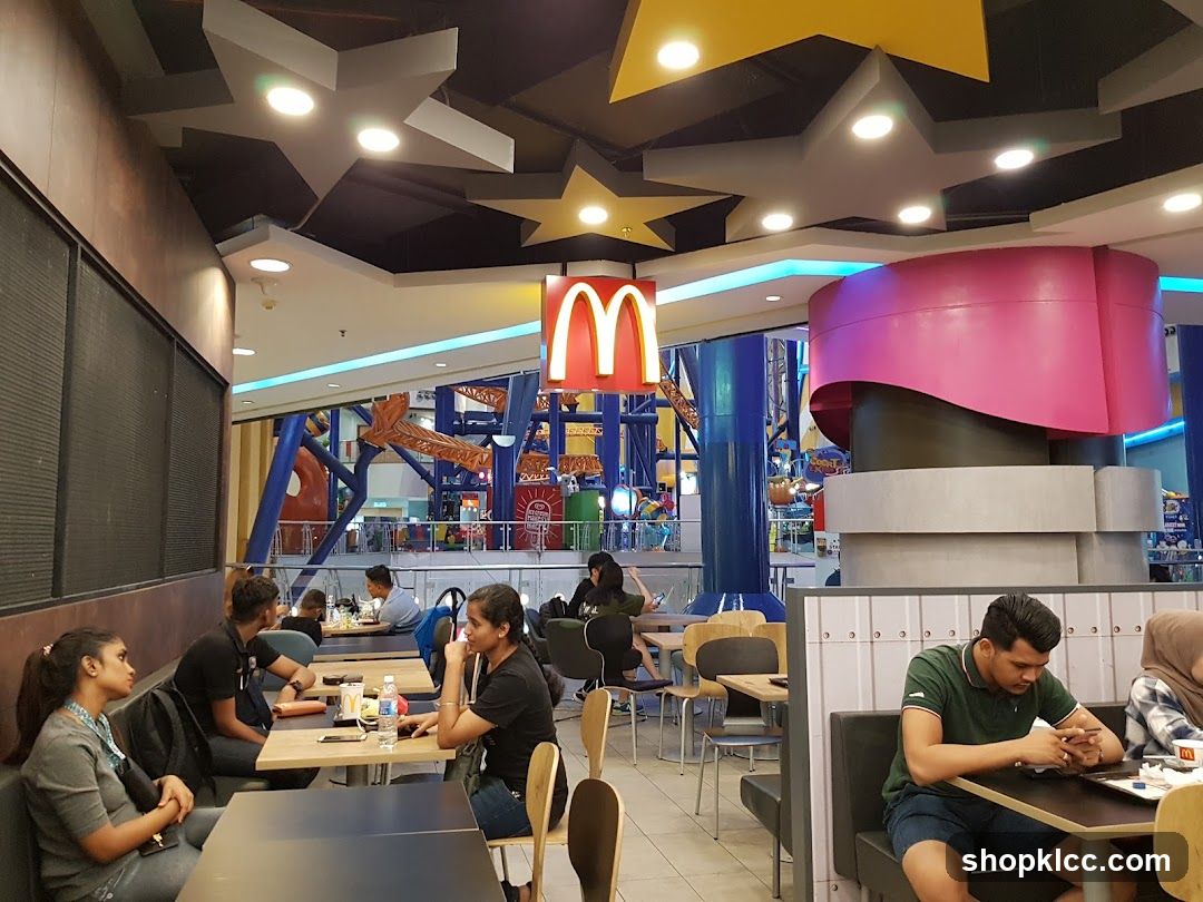 McDonald's Interior with Kids' Play Area View