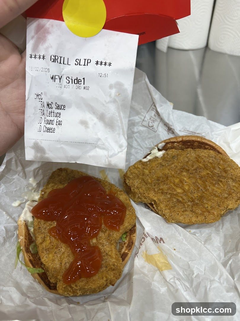 Grill Slip with Chicken Sandwich