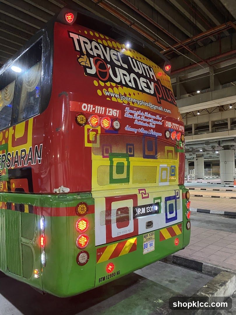 Travel with Journey Plus Bus Rear View