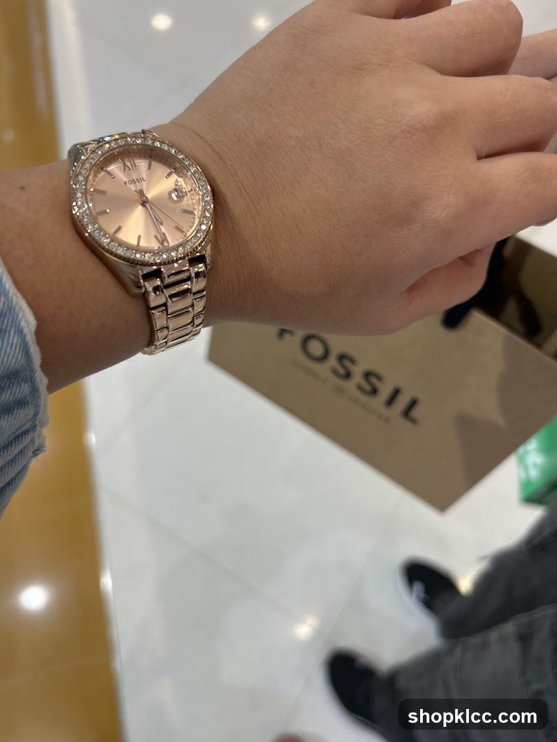 Fossil Watch and Shopping Bag