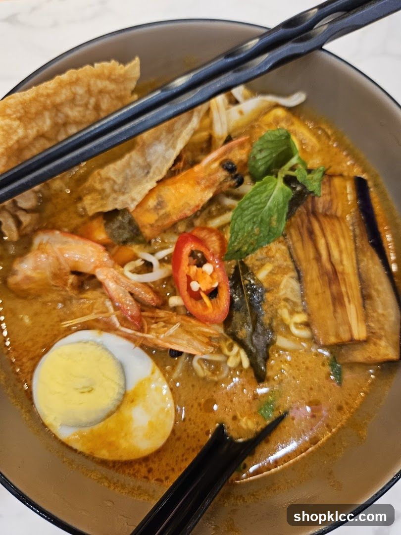 Laksa Bowl with Shrimp and Egg