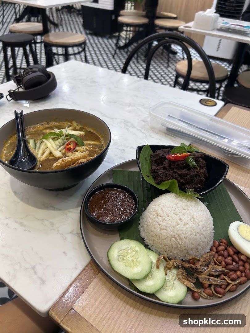 Laksa and Nasi Lemak Meal