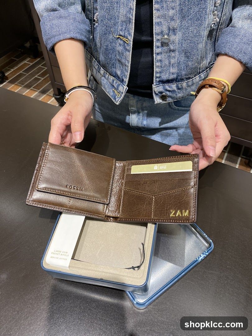 Brown Leather Fossil Wallet