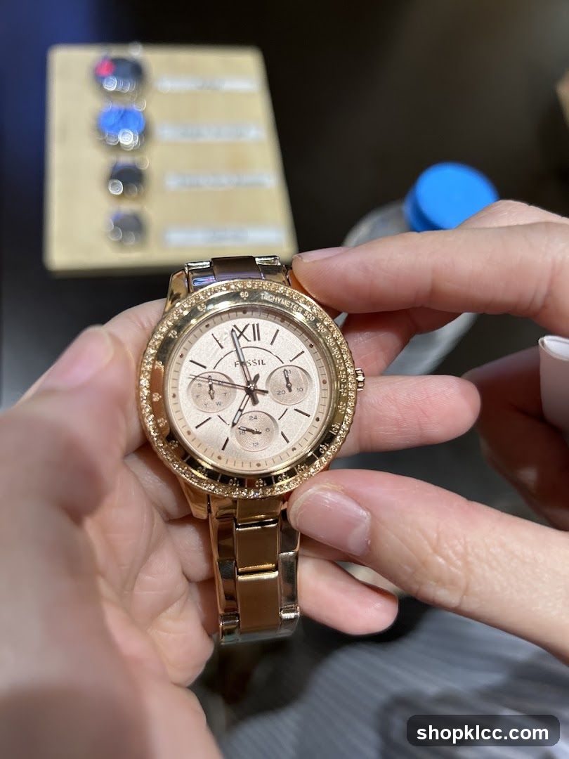 Rose Gold Fossil Watch