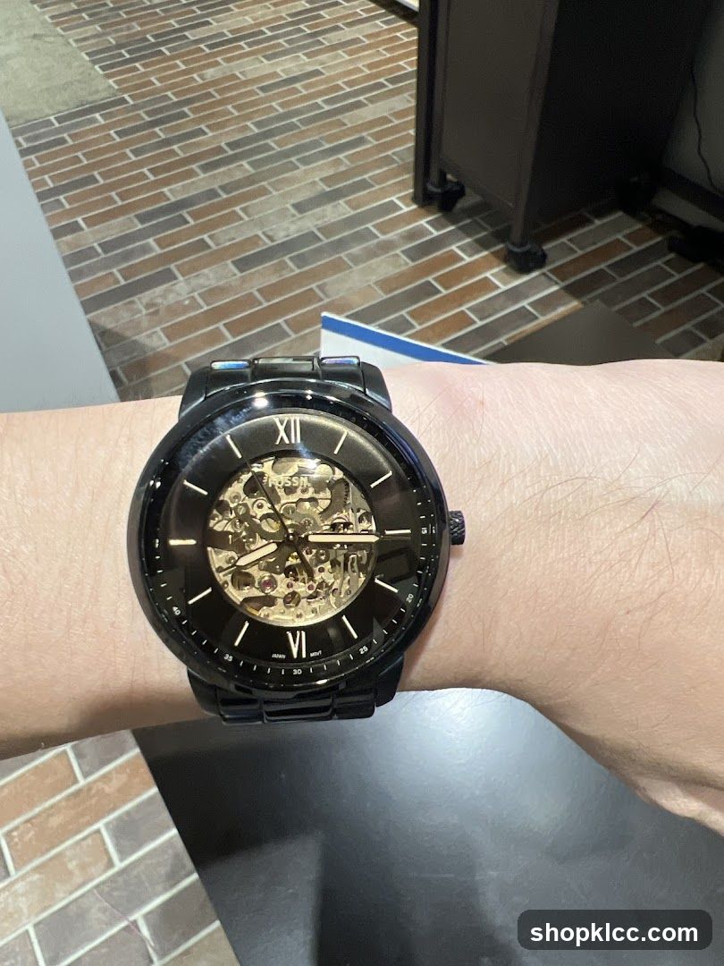 Black Skeleton Watch