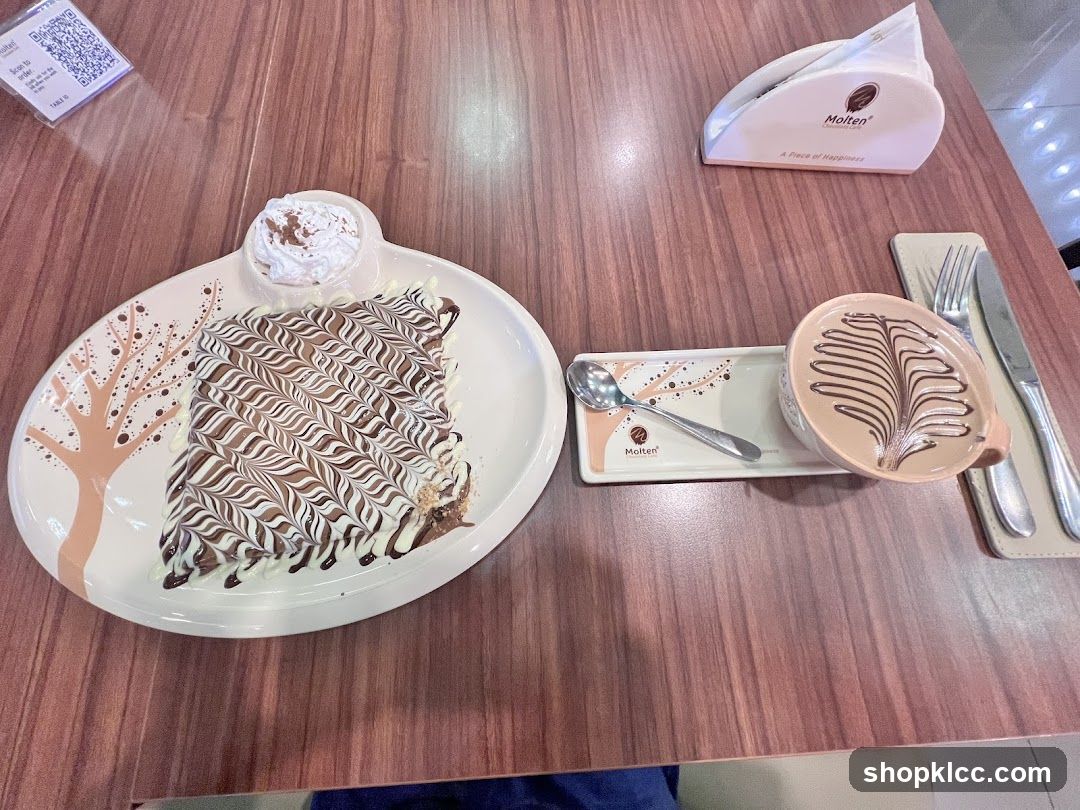 Dessert and Drink Set at Molten Cafe