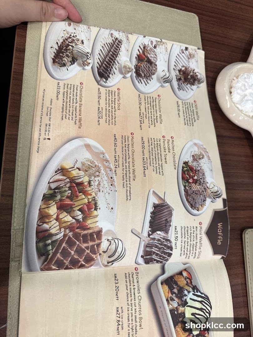 Waffle Menu Page