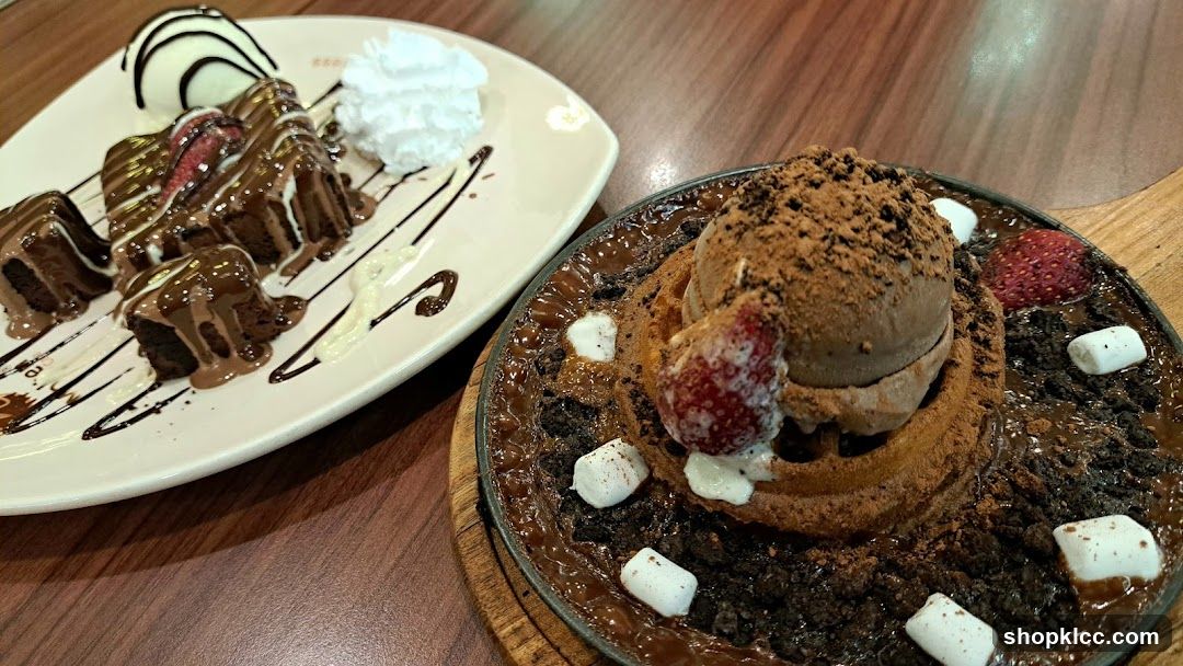 Chocolate Desserts on a Wooden Table
