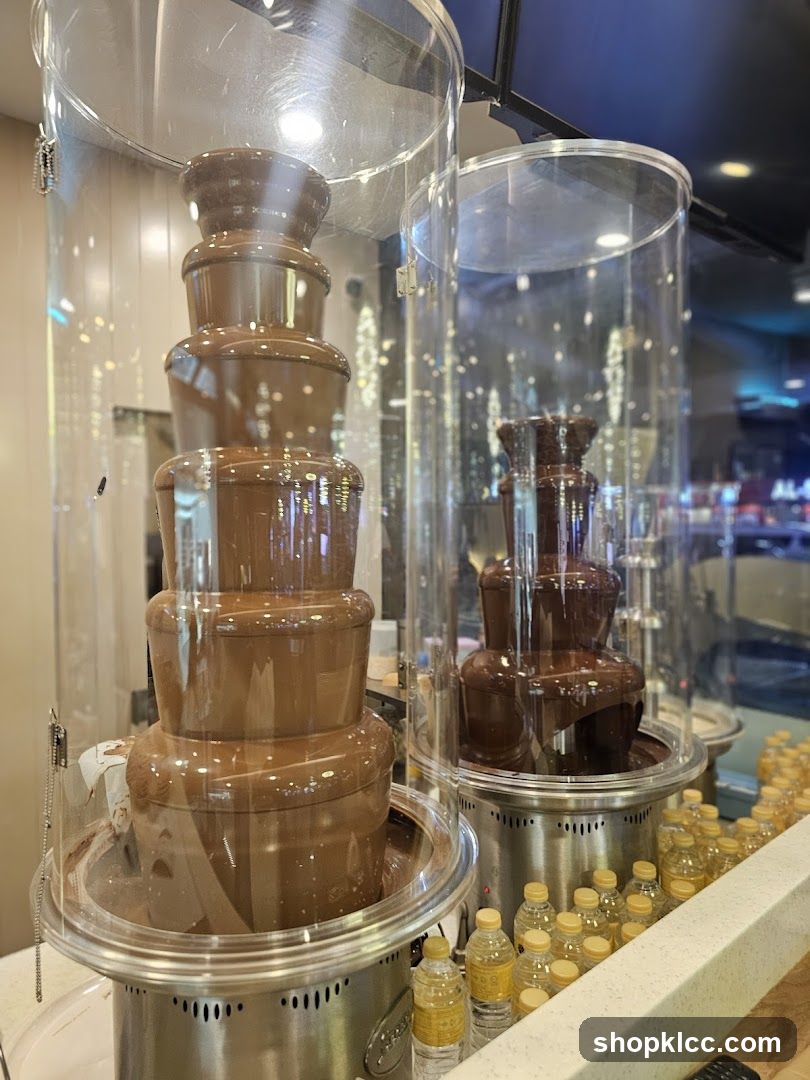 Chocolate Fountains in a Store