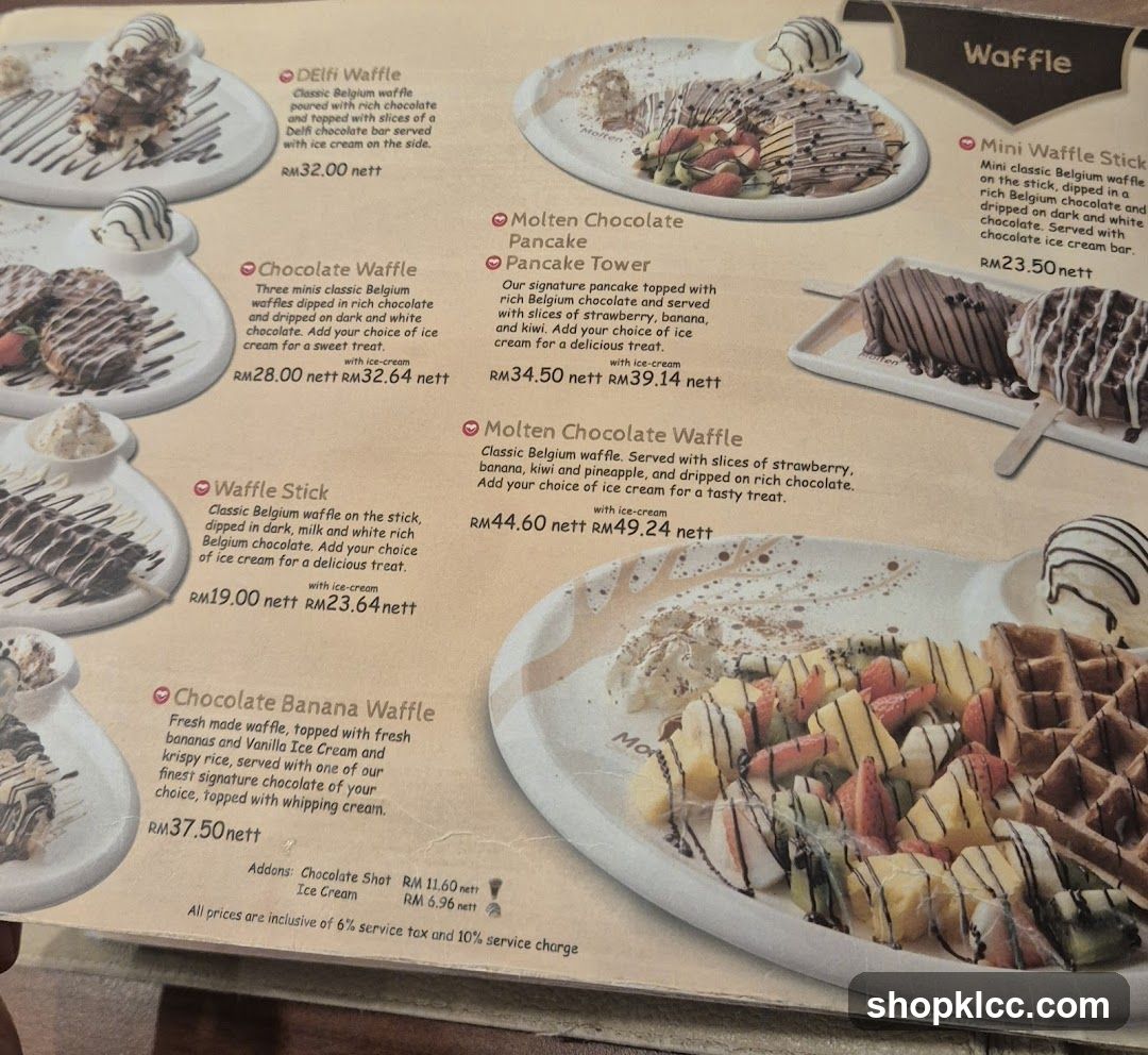 Waffle Menu Page