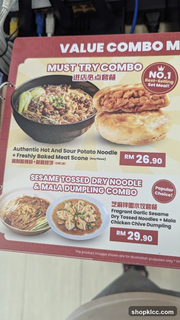 Value Combo Menu Board