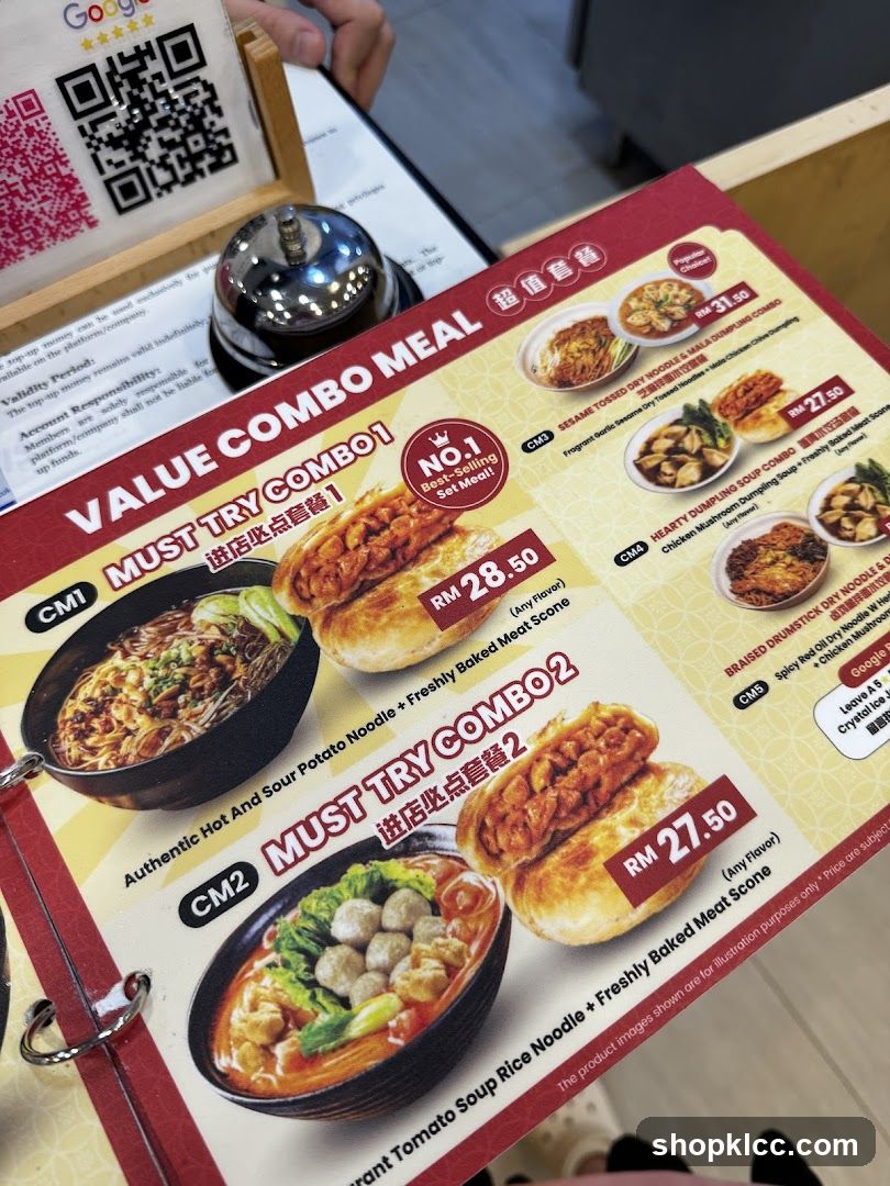 Value Combo Meal Menu