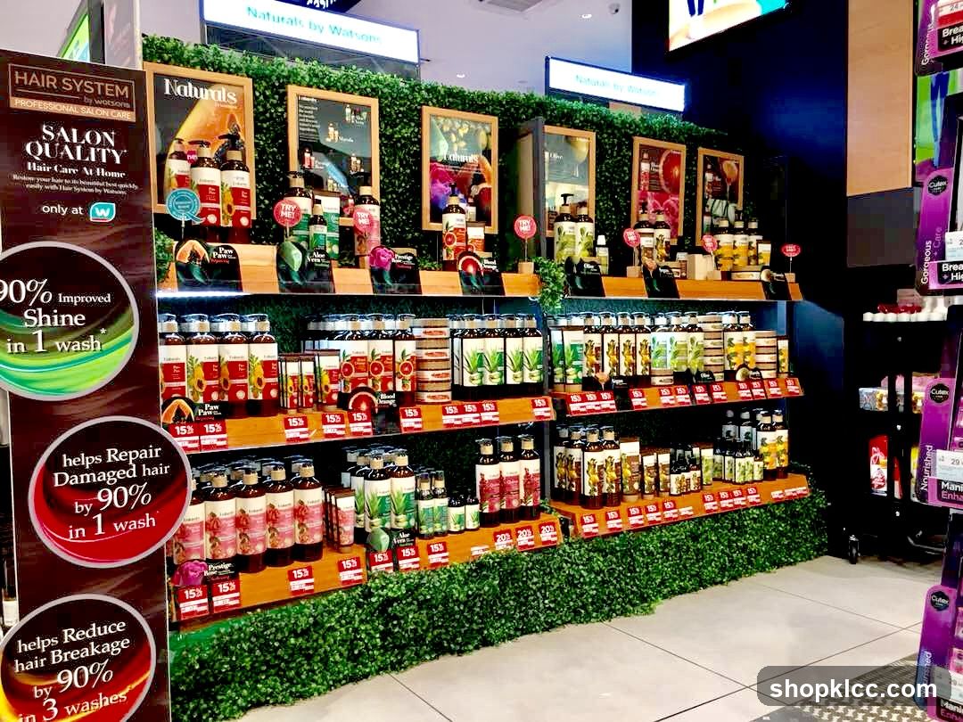 Hair Care Products Display
