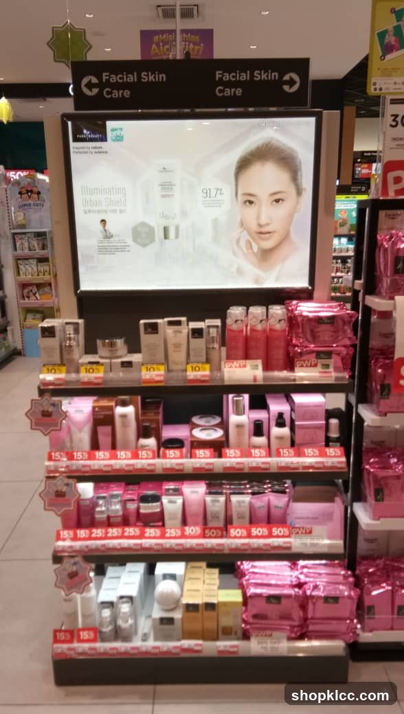 Facial Skin Care Display