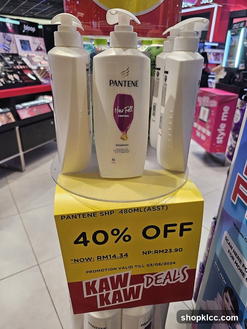 Pantene Hair Fall Control Shampoo Promotion