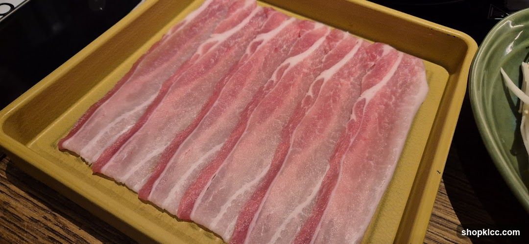 Raw Meat Slices on Tray