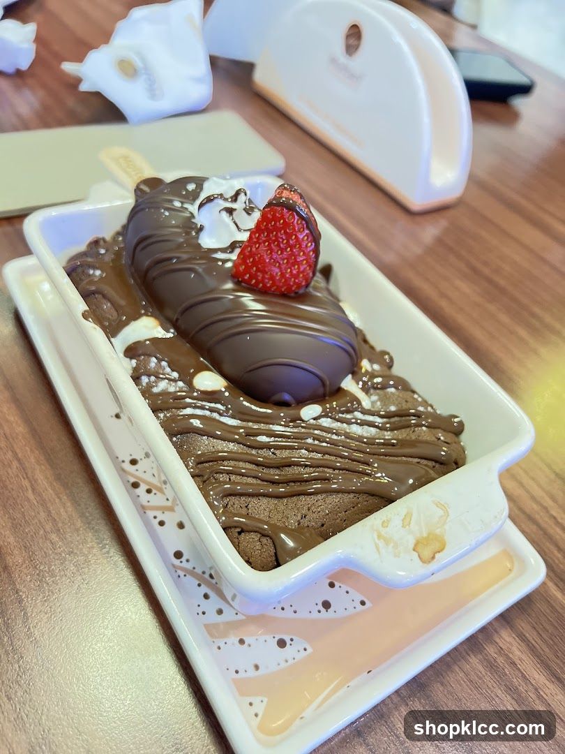 Chocolate Dessert with Strawberry