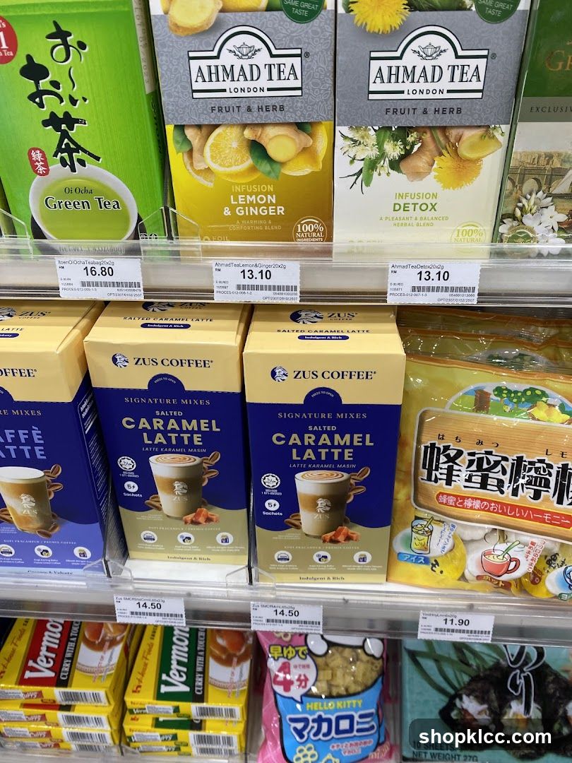 Assorted Beverages and Snacks