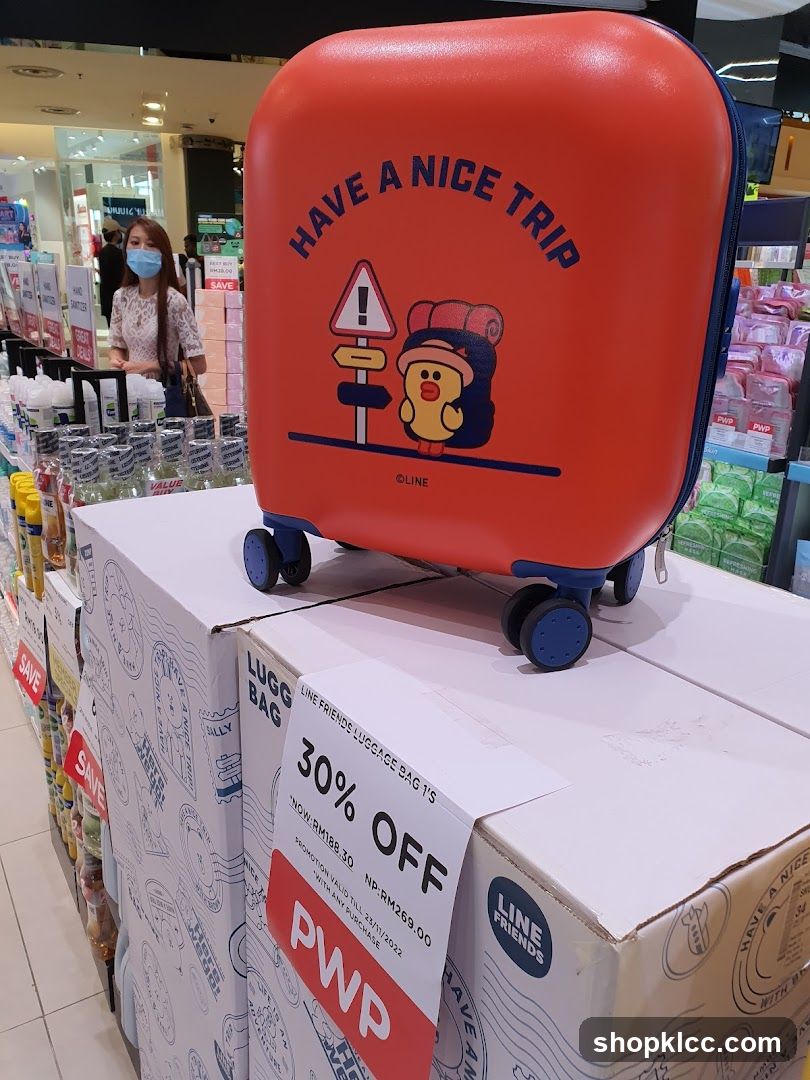 Line Friends Luggage Bag Promotion