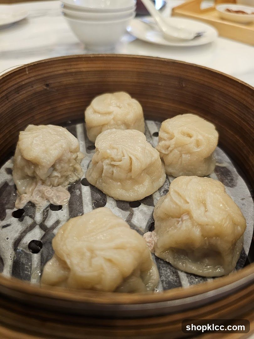 Steamed Dumplings in a Bamboo Steamer