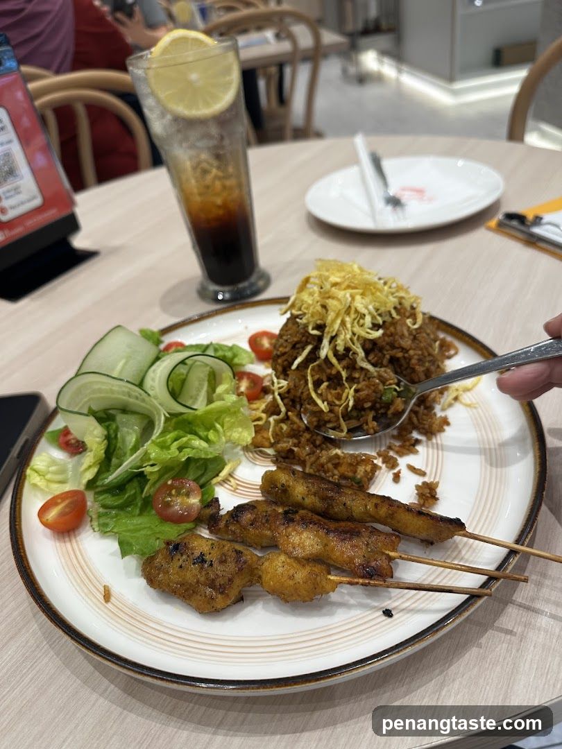 Dinner Plate with Food and Drink