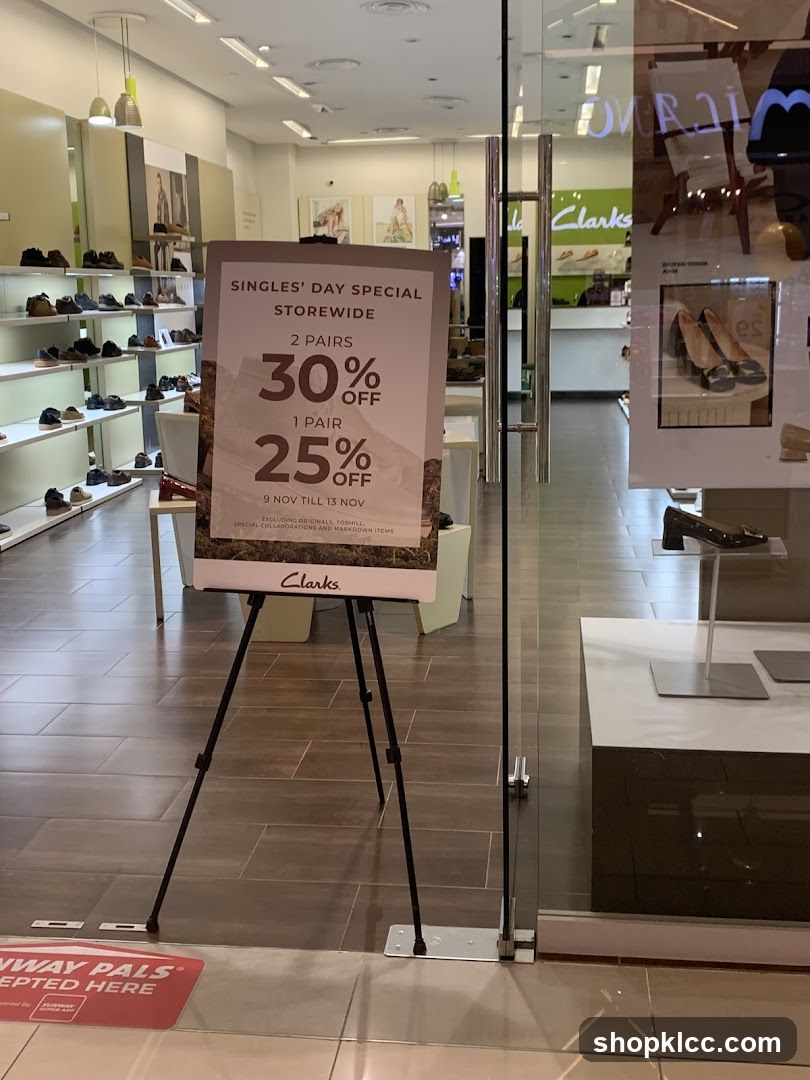 Clarks Singles' Day Sale Poster