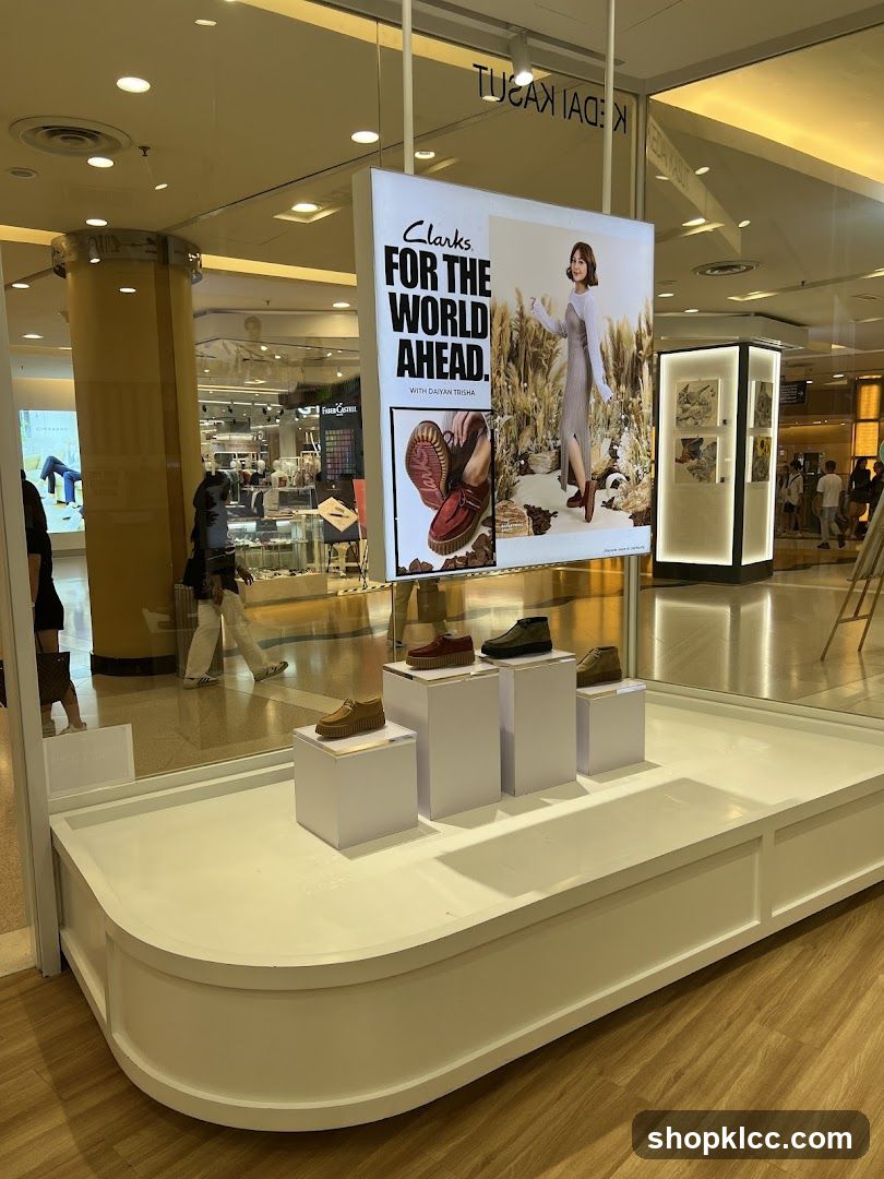 Clarks Shoes Display