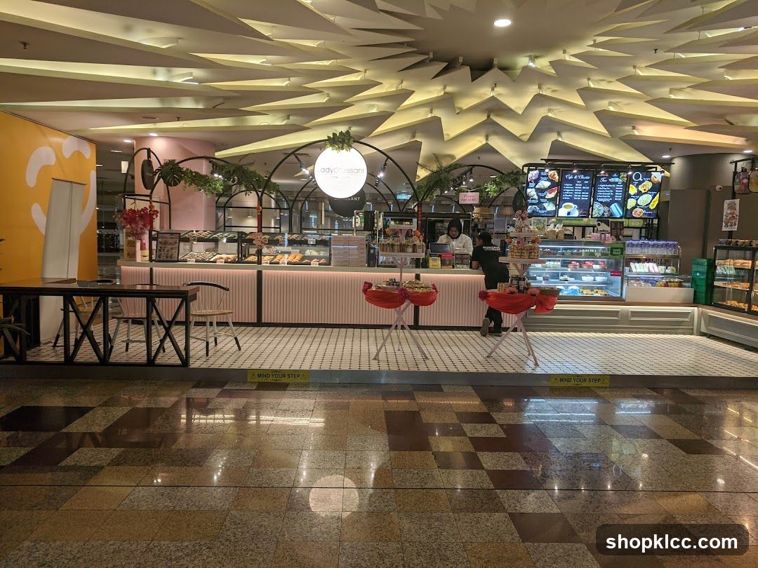 Bakery Interior with Menu Boards and Display Cases