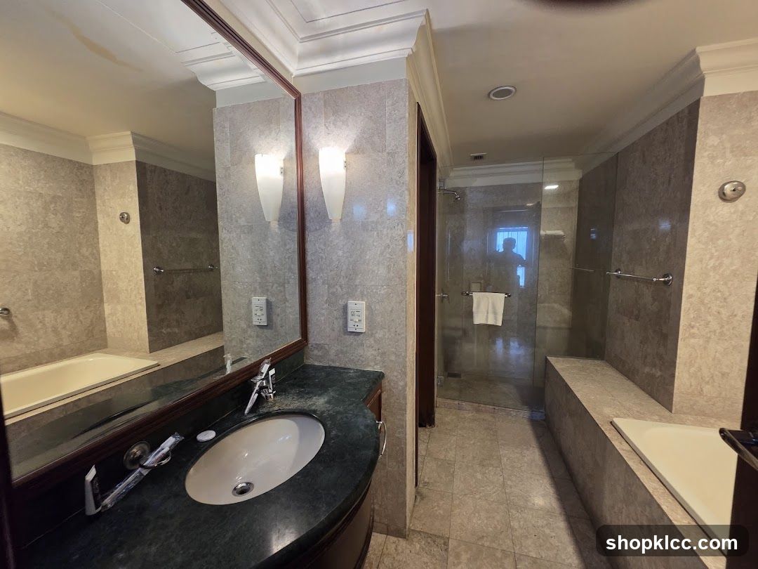 Bathroom Interior with Sink and Shower