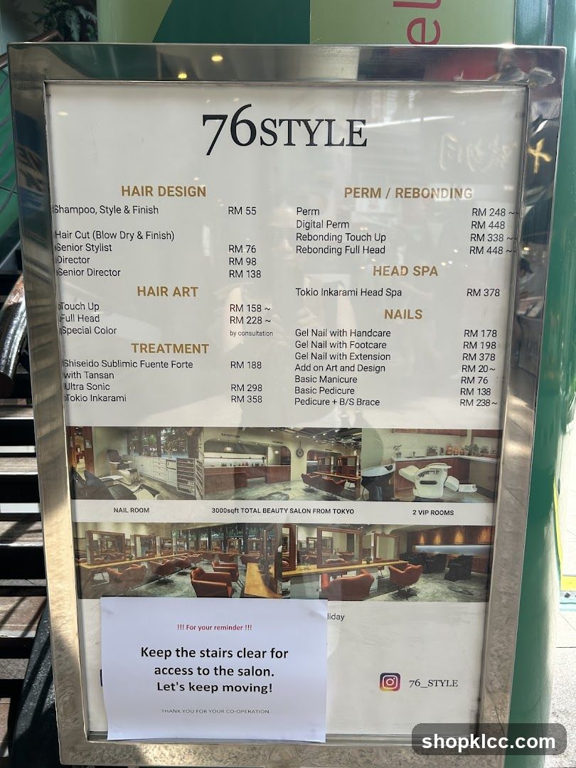 76STYLE Menu