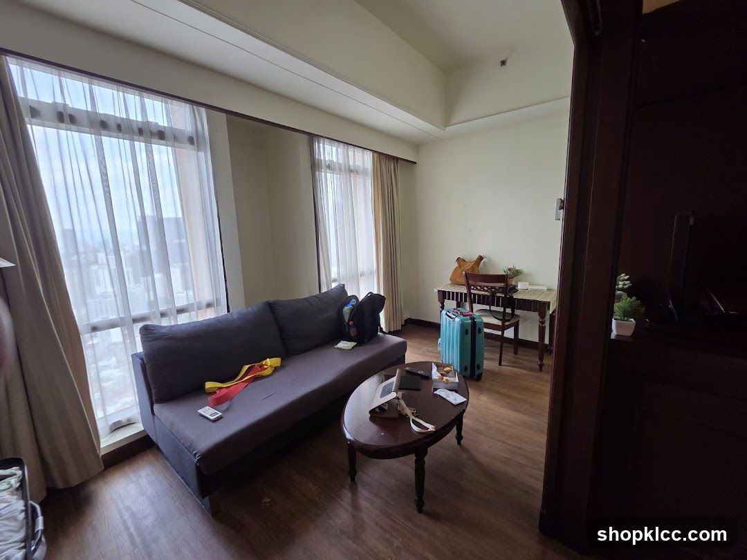 Living Room Interior with Sofa and Coffee Table