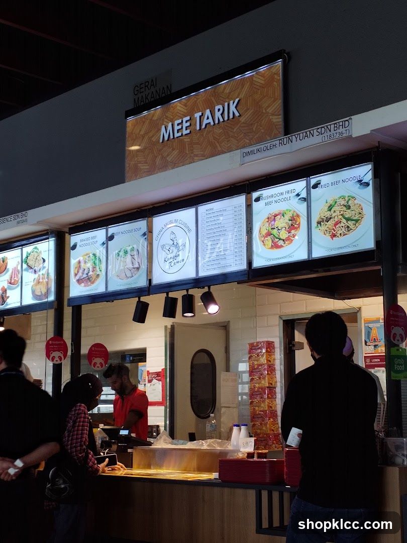 Mee Tarik Menu