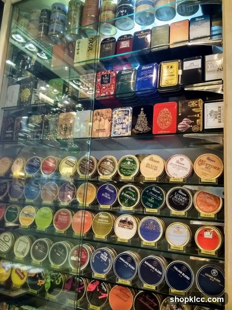 Display of Tobacco Tins