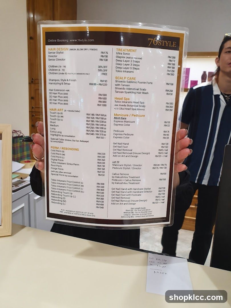 76STYLE Menu