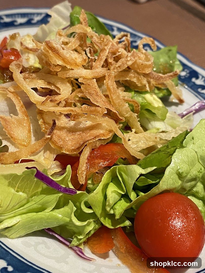 Salad with Fried Onions