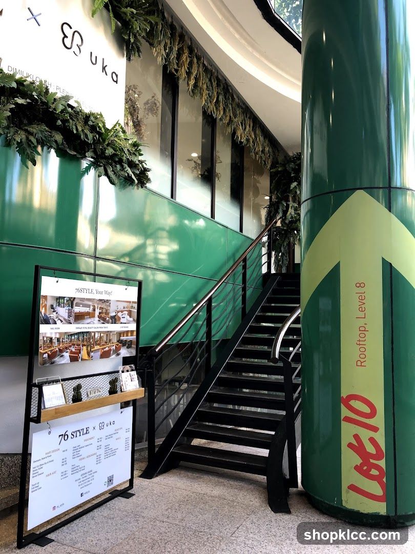 Interior Staircase with Signage