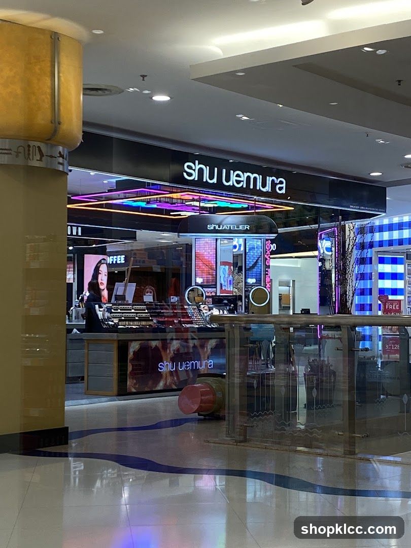 Shu Uemura Cosmetics Display