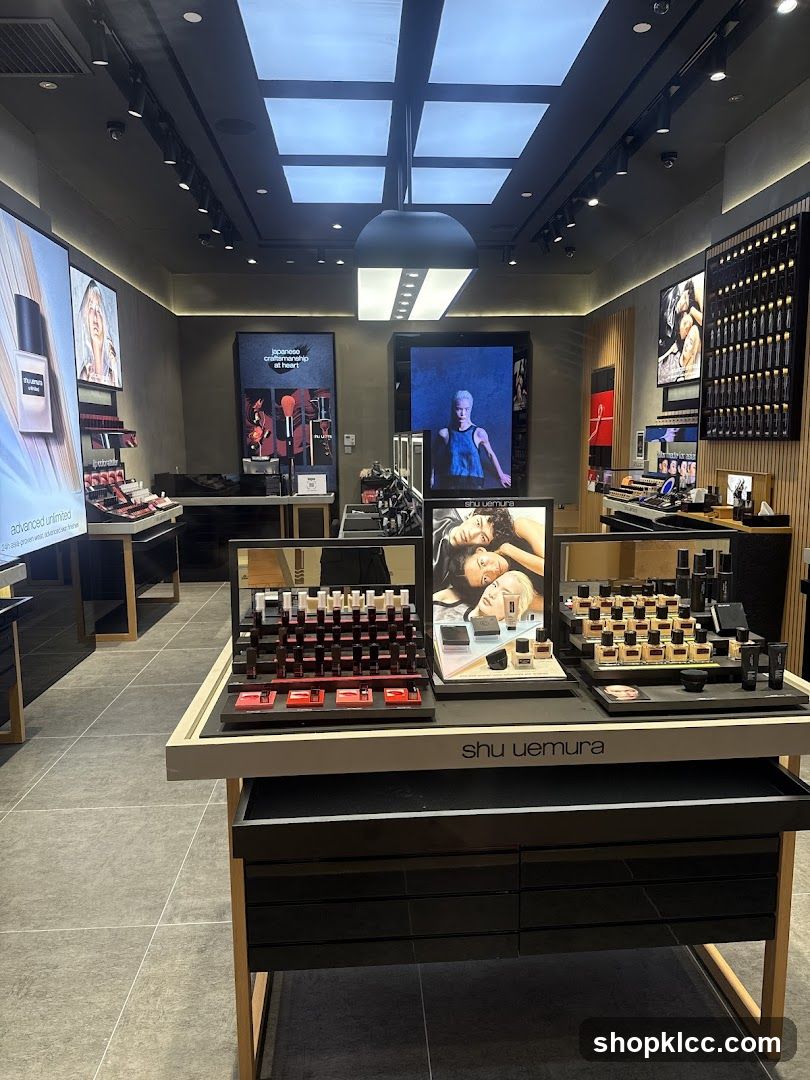 Shu Uemura Cosmetics Display