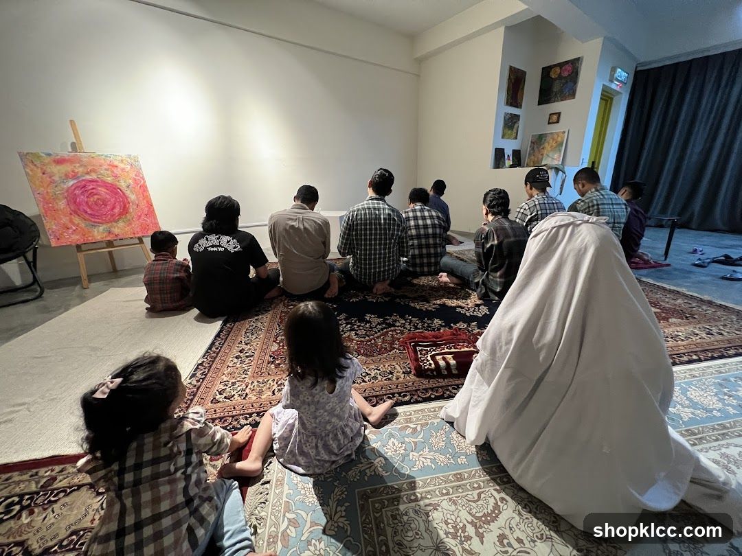 People praying indoors