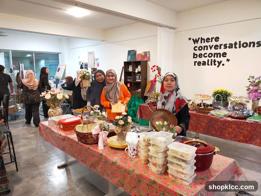 People at a market stall