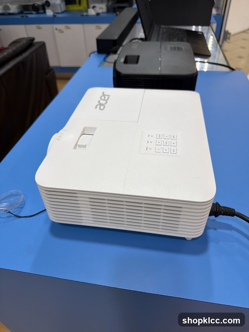 Acer Projector on Blue Counter