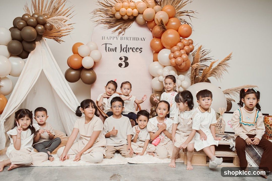 Birthday Party Setup with Children
