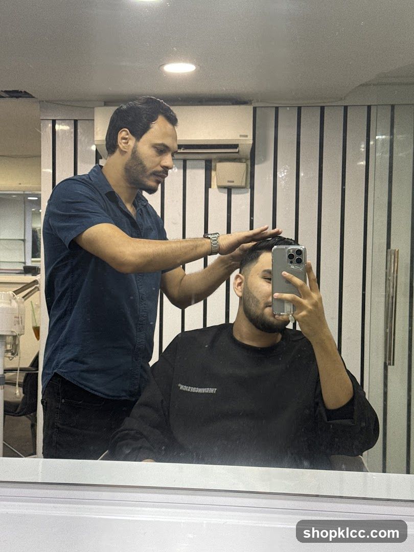 Barber Shop Interior Reflection