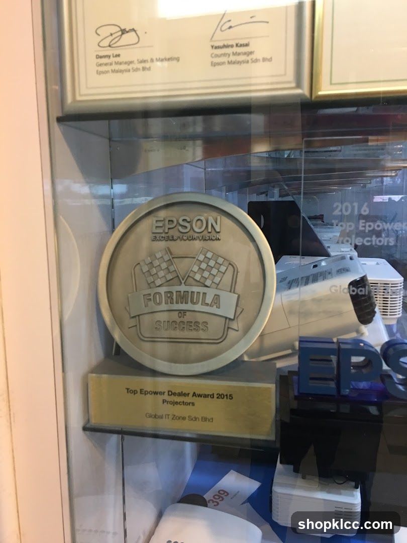 Epson Award Display Case