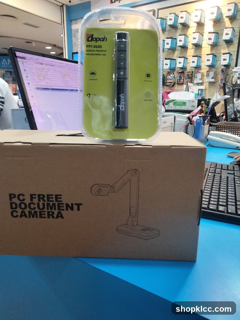 Dopah Wireless Presenter on Display